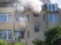 Brand Wohnung mit Menschenrettung Koeln Vingst Ostheimerstr  P049